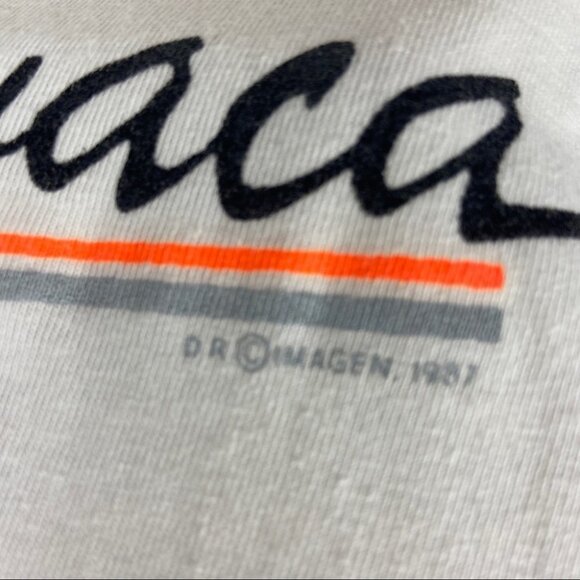 Vintage 1987 T-Shirt White Cuernavaca Tee Mexico Short Sleeve Crew Single Stitch - Picture 3 of 14